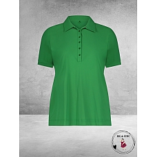 PLUS BASICS Polo Shirt Korte Mouw Forest Green